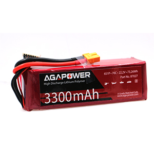 AGA POWER 3300mAh 22.2V 70C 6S1P