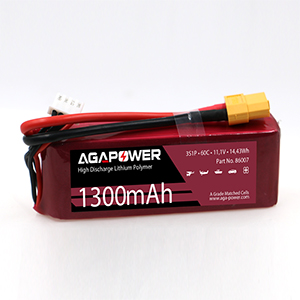AGA POWER 1300mAh 11.1V 60C 3S1P