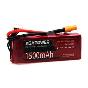 AGA POWER 1500mAh 11.1V 60C 3S1P