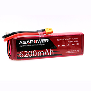 AGA POWER 6200mah 14.8V 25C 4S1P