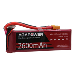 AGA POWER 2600mAh 14.8V 25C 4S1P