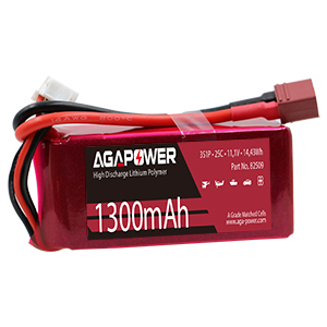 AGA POWER 1300mAh 11.1V 25C 3S1P