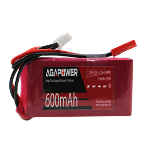 AGA POWER 600mAh 7.4V 25C 2S1P