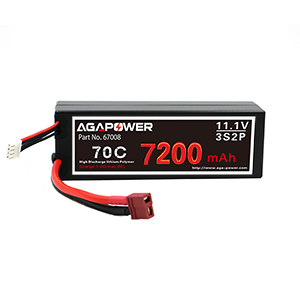 AGA POWER 7200mAh 11.1V 70C 3S2P