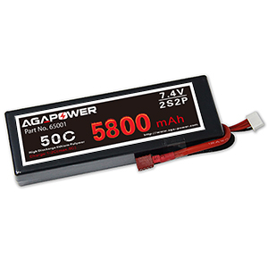 AGA POWER 5800mAh 7.4V 50C 2S2P