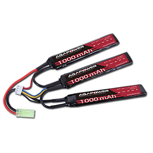 AGAPOWER 20C 3S 1000mAh 11.1V Lipo Stick battery for Airsoft