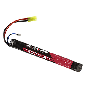 AGAPOWER 20C 3S 1400mAh 11.1V Lipo Stick battery for Airsoft